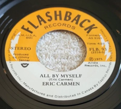 Eric Carmen – All By Myself / Never Gonna Fall In Love Again 45 RPM Record 7" - Image 1 of 4