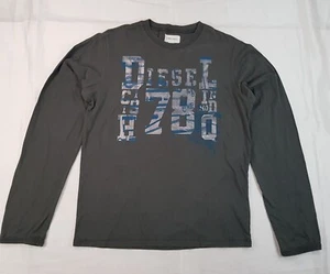 DIESEL SIZE XL KIDS AGE 14+ BOYS GIRLS GREY COTTON LONG SLEEVE PULLOVER JUMPER - Picture 1 of 21