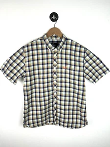 Fred Perry Check shirt button down Mod skinhead plaid youth childrens boys XL - Picture 1 of 4