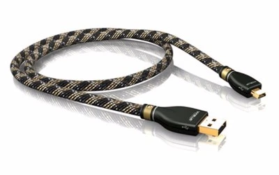 0,50m Viablue KR-2 Silver USB Kabel A/Mini B 0,5m (1Stk) - Bild 1 von 2