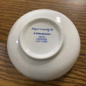 Vintage Abco International für Delta Airlines Mini-Saucenschale neu aus altem Lagerbestand - Bild 1 von 3