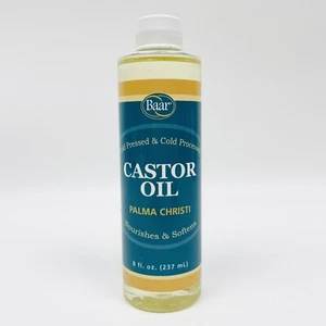 Baar Cold-Pressed, Cold-Processed, Hexane Free Castor Oil, 8 Ounces - Picture 1 of 6