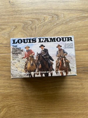 Louis L'amour 3 cassette Audio Boxed Set - The Riding for the Brand Excellent - Image 1 of 4