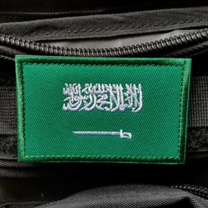 SAUDI ARABIA FLAG SAUDIS COUNTRY FLAG MILITRAY TACTICAL HOOK LOOP PATCH GREEN - Picture 1 of 5