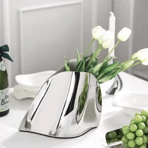 Leichter Luxus Edelstahl Champagner Metall Tisch Wein Eiskübel Ornament - Bild 1 von 7