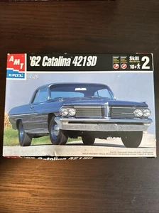 AMT ERTL '62 Catalina 421SD 1:25 Scale Model #6134 Opened Box Parts Sealed - Picture 1 of 2