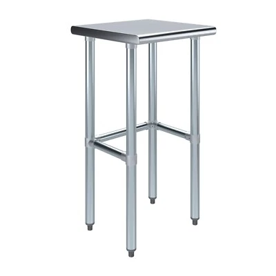 18 in. x 18 in. Open Base Stainless Steel Work Table | Residential & Commercial - Image 1 of 4