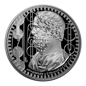 Greece 10 Euro 2015, ARCHIMEDES , Silver Coin - Picture 1 of 3