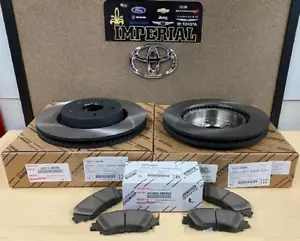 TOYOTA CAMRY 2018-2022 OEM NUEVO KIT DE ROTORES DE FRENO DELANTEROS Y PASTILLAS DE FRENO GENUINO - Imagen 1 de 9