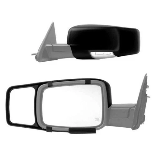 Par de 2 extensiones de espejo retrovisor de remolque manual a presión para Dodge Ram 1500 2500 Foto 1 de 4