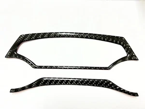 2PCS Real Carbon Fiber Dash Speedometer Frame Overlay Cover Fits 09-17 A5 S5 RS5 - Picture 1 of 2