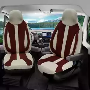 Fundas de asiento de autocaravana Pilot adecuadas para Eura Mobil Activa One (beige-marrón) - Imagen 1 de 11
