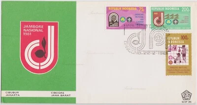 Cover Indonesia, 1981. Bandung. 1981 National Jamboree Cibubur Jakarta Cibodas W - Image 1 of 3
