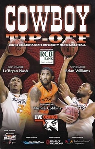 2012-13 Oklahoma State Cowboys Basketball Program Le'Bryan Nash Michael Cobbins - Picture 1 of 1