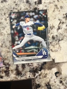 2025 Topps Now MLB Rookie Card Los Angeles Dodgers Roki Sasaki #137 1st MLB WIN - Bild 1 von 1