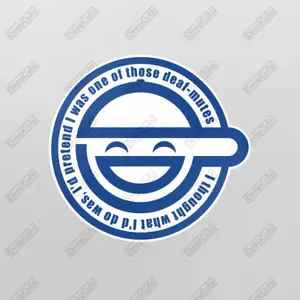 Ghost in the Shell Laughing Man 100mm x 110mm Sticker / Vinyl Decal - Picture 1 of 1