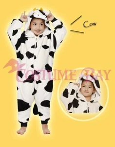 Cow Onesie Animal Kigurumi Pajamas Unisex Pyjamas Sleepwear Cosplay Costume - Picture 1 of 165