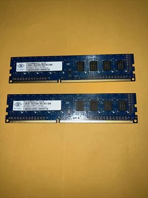 Nanya 4GB (2x2GB) 1Rx8 PC3-12800U RAM Memory DDR3 NT2GC64B88G0NF-DI - Image 1 of 2