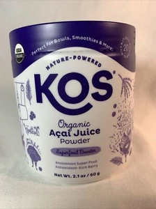 KOS Nature-Powdered Organic Acai Juice Powder 2.1oz/60g 20 Servings exp 5/25 - Picture 1 of 4