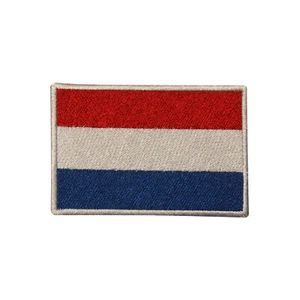 Netherlands Country Flag Patch Iron On Patch Sew On Badge Embroidered Patch - Picture 1 of 1