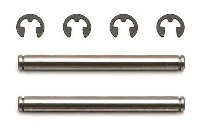 Team Associated 6381 Rear Outer Hinge Pins with E-clips RC10 vintage RC US Made - Image 1 of 4