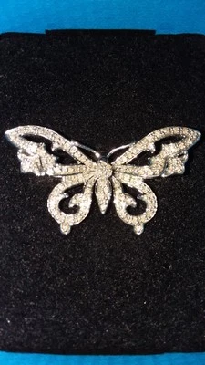 $200 DE DESCUENTO!!   Anillo Diamantes Mariposa Diamantes Naturales Genuinos TALLA 7 Foto 1 de 4