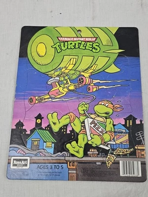 VINTAGE 1990 ROSEART TEENAGE MUTANT NINJA TURTLES PUZZLE 05038 GOOD CONDITION - Image 1 of 4