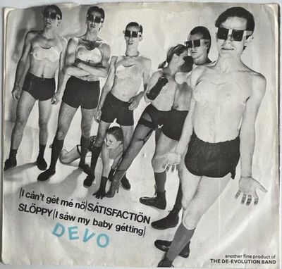 DEVO I CAN’T GET NO SATISFACTION 7” VINYL BOOJI-BOY US 1977 FIRST PRESS MISPRINT - Image 1 of 4