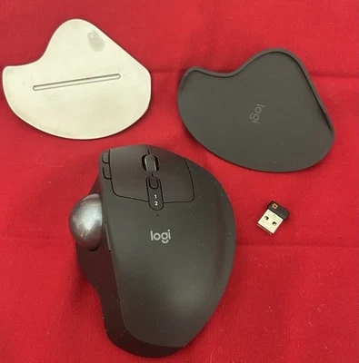 Logi MX Ergo Wireless Bluetooth Trackball Ergonomic Mouse M-R0065 w/ DONGLE - Image 1 of 4
