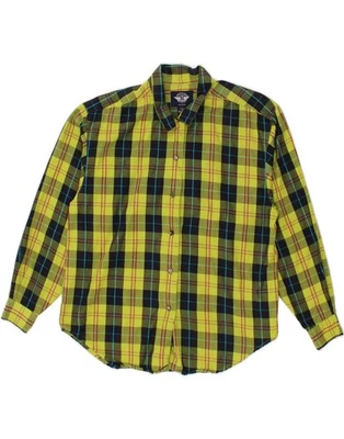 DOCKERS Womens Petite Shirt UK 10 Small Green Check Cotton CM10 — 第 1/3 张图片