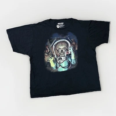 Fright Rags  Mars Attacks Limited Edition Unisex XXL T-Shirt Black Alien Burton  - Image 1 of 4