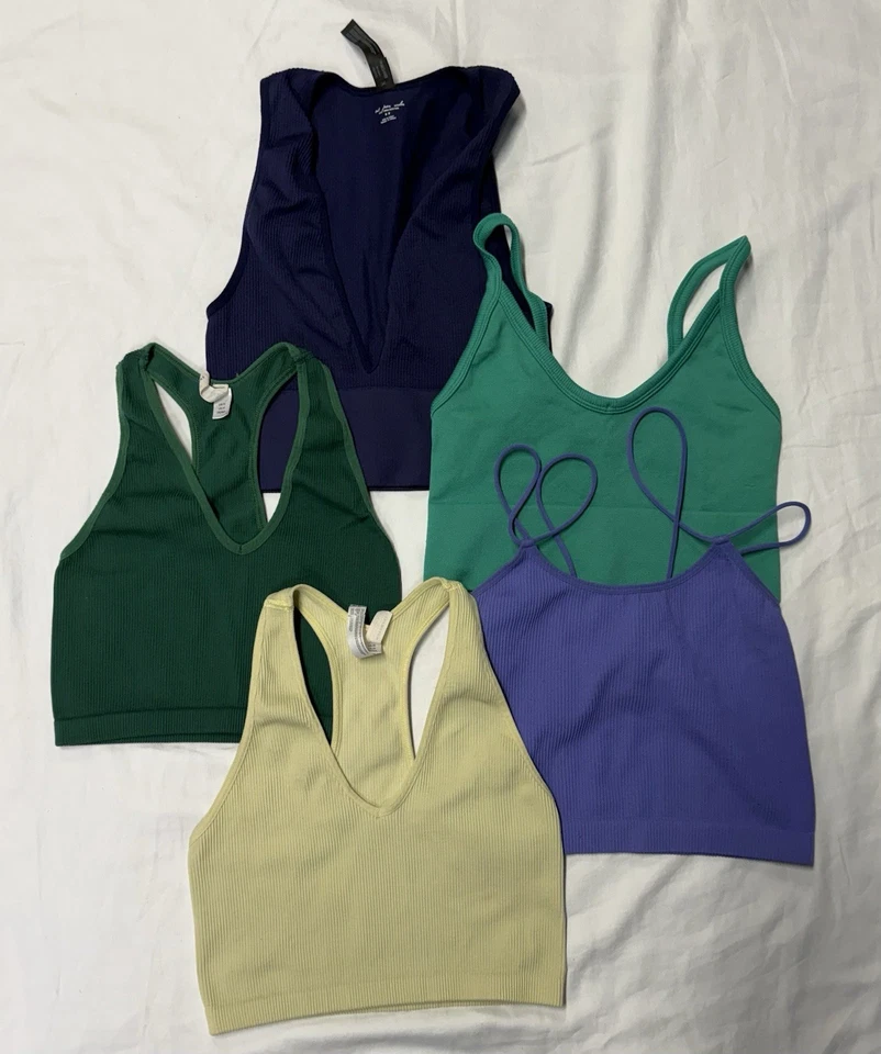 Лот из 5 Тренировочных Танков — Движение Свободных Людей, Colsie, Ocean Drive — Размеры S/M - Изображение 1 из 4