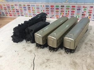 Marx 1829 - Steam Engine SET and 3 Tin Toy Passenger Car O Gauge - Picture 1 of 24