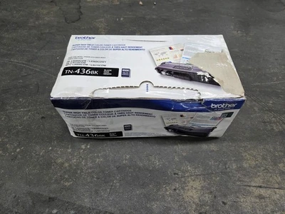 Cartucho de tóner genuino Brother TN-436BK Brother TN436BK negro caja abierta dañada Foto 1 de 4