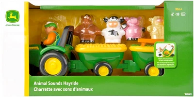 Tomy 34908 Johnny Tractor Animal Sounds Hay Ride John Deere - LARGE Kids Toy - Image 1 of 3