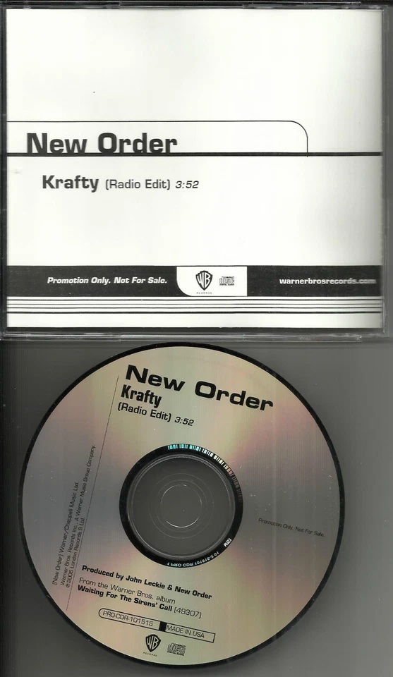 NEW ORDER Krafty w/ RARE RADIO EDIT 2005 PROMO DJ CD Single PROCD101515 MINT Foto 1 de 1