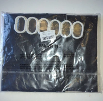 New Black HEAVY DUTY 72 INCH VINYL WATERPROOF SHOWER CURTAIN LINER - Image 1 of 4