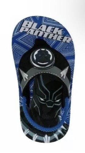 PUMA Infradito Avengers bambino ragazzo nero pantera illuminato taglia 7 8