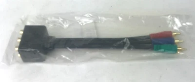 3 RCA Male Jack to 6 RCA Female Plug Splitter AV Red Blue Green - Image 1 of 4