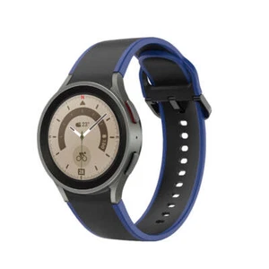 Bracelet 20 MM Silicone for Samsung Galaxy Watch 5 4 Smart Watch Blue Black - Zdjęcie 1 z 3