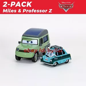 2-Pack Mattel Disney Pixar Cars Miles Axlerod & Professon Z 1:55 Diecast Loose - Picture 1 of 7