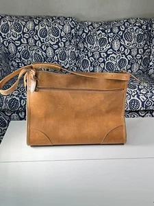 Vintage Hartmann Belting Leather Plastic Lined Weekender Bag - Picture 1 of 24