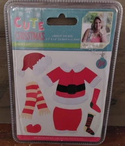 Crafter's Companion Metal Die Set 8pc Cute Christmas Santas Suit Embossing - Picture 1 of 2