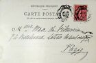 SEPHIL FRANCE 1903 LES BARRES, PAR NOGENT-S-VERNISSON PPC W/ 10c SOWER TO PARIS