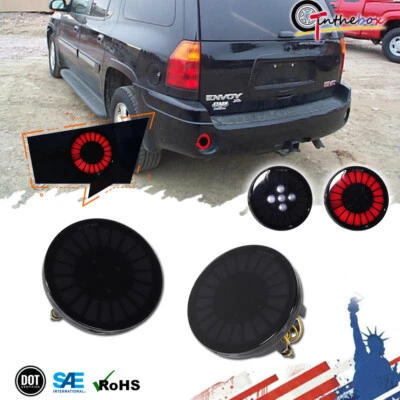 Luces de respaldo de freno trasero LED ahumadas para 02-09 GMC Envoy y 06-09 Pontiac Solstice Foto 1 de 4