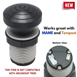 GRS Push/ Pull Arcade Button Spinner for Arcade1UpTempest/ MAME/ Discs of Tron - Picture 1 of 4