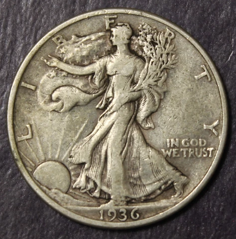 1936 Walking Liberty Half Dollar...................Lot 9969 Cover