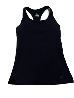 Camiseta sin mangas Nike Racer Back Dri Fit para mujer talla S negra  Foto 1 de 4