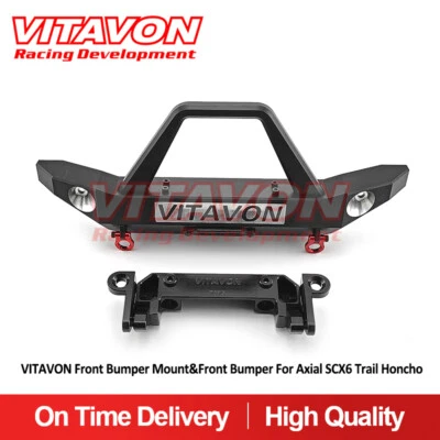 VITAVON Front Bumper Mount&Front Bumper for Axial SCX6 Trail Honcho 1/6 - Image 1 of 4