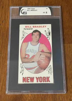 1969 Topps #43 BILL BRADLEY - RC Rookie HOF NY Knicks - GAI 5 EX - Image 1 of 2